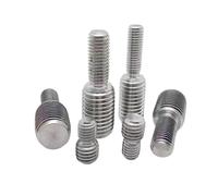 1 uds/5 uds 304 rosca de acero inoxidable M3 M4 M5 M6 M8 M10 M12 M14 M16 a M20 tornillo de transferencia de doble cabeza(5pcs M5x10-M6x10)