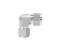 1 Uds 6000-PSI-SS316L codo de 90 grados 1/16 "-1" 3-25mm tubo OD compresión SUS316L conector montaje tubería acoplador acero inoxidable(6.35mm 1l4 Inch)