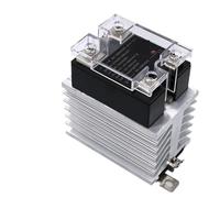 1 Uds 60A 80A DC-AC DC-DC AC-AC 0-5/10VDC 4-20mA VA relé monofásico de estado sólido con regulación de voltaje del radiador(60A,DC control AC)