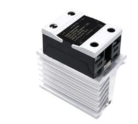 1 Uds 60A 80A DC-AC DC-DC AC-AC 0-5/10VDC 4-20mA VA relé monofásico Manual de estado sólido con regulación de voltaje del radiador(60A,4-20mA)