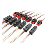 1 Uds 776438-1 2 3 4 6 8 12 Orificios Conector Impermeable automotriz C9 arnés de inyector de Combustible 2P 3P 4P 6P 8P 12Pin 776434-1(776430-1 3P Male)