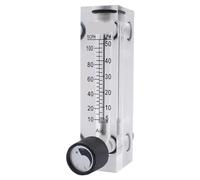 1 Uds 8mm empuje for conectar agua Gas aire flotador caudalímetro Panel tipo rotámetro con válvula de Control(Water 16-160 mlPM)