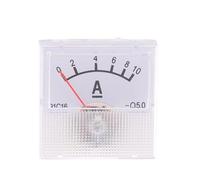 1 Uds AC 150-300V DC 10-250V DC 5-75A amperímetro medidor de corriente de voltaje probador puntero analógico voltímetro amperímetro Panel medidor(DC 10V)
