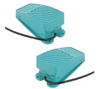 1 Uds AC 250V 10A SPDT NO NC interruptor de Pedal de alimentación momentáneo de Metal verde TFS-101(30cm Wire)
