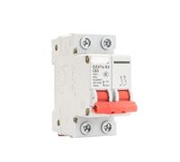 1 Uds AC 2P mini disyuntor sobrecarga de cortocircuito 230V-415V 4,5/6KA capacidad de rotura de instalación de Riel DIN 10A 16A 20A 25A 32A(6A)