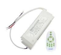 1 Uds AC110V-220V 18W-108W-150W salida 24V 2,4G Control remoto fuente de alimentación del controlador LED for tira LED de doble Color atenuación cambio de Color(36-54W,AC 110V With Remote)