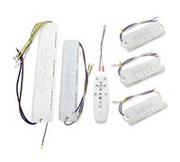 1 Uds AC220V 2,4G Control remoto Controlador LED inteligente 8-24W 25-40W 37-60W X2 X4 X6 220mA atenuación cambiable de Color(3Pin-(37-60W) x4)