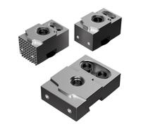 1 Uds. Accesorio alargado de un solo lado Ok, multiestación, centro de mecanizado Cnc neumático, abrazadera de fijación lateral, tornillo de banco de precisión fijo, parte superior lateral(Brown)