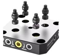 1 Uds. Accesorio de 4-5 ejes tornillo de banco autocentrante positivo emparejado con cambio rápido de punto cero tablero de puente de bloque L de cuatro ejes DJ-6080H D52(70100S 1 pair)