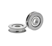 1 Uds. Accesorios de rodamiento de rueda de riel guía de ranura en U no estándar de acero inoxidable de alta carga y bajo ruido 8X30X8mm U608zz