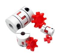 1 Uds acoplador de abrazadera de ciruela Flexible D45L66 tamaño del eje acoplamiento del eje de mandíbula 8mm-25mm D45 L66(22x22mm)