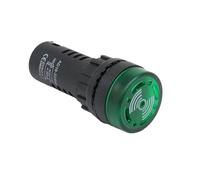 1 Uds AD16-22SM 12V 24V 110V 220V 22mm luz de señal de flash LED rojo zumbador activo luz indicadora de alarma(Green 12V)
