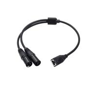1 Uds. Adaptador Dual XLR Macho una RJ45 Cable RJ45 una Doble XLR DMX para la Serie de Controladores DMX-CON y Estudio de GrabacióN