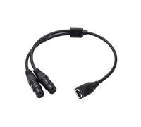 1 Uds. Adaptador XLR Hembra una RJ45 Dual de 3 Pines Cable RJ45 una XLR DMX Dual para la Serie de Controladores DMX-CON y Estudio de GrabacióN