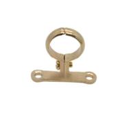 1 Uds ajuste 15 22 28 35 42 54mm OD tubo pulido de latón abrazadera de tubo soporte Clip soporte colgador fijo plomería agua con Base(Fit 54mm OD Tube)