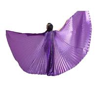 1 Uds. Alas de ISIS for Danza del Vientre, Accesorios , Disfraz Egipcio Oriental Bollywood for Mujeres Adultas para Disfraz(Purple,M_Back Not Open)
