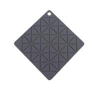1 Uds. Alfombrilla Antideslizante de Silicona for ollas, Mantel Individual Plegable Simple con Aislamiento térmico, Mantel for Mesa de Comedor y Cocina(Square - Grey)
