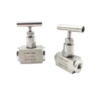 1 Uds alta presión 1/4 "3/8" 1/2 "3/4" 1 "BSPT NPT hembra 304 válvula de aguja de cierre de acero inoxidable Control de flujo de grúa(3/4",SS304_NPT)