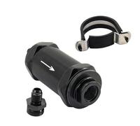 1 Uds AN6 / AN8 / AN10 filtro de combustible en línea E85 etanol con elemento de acero inoxidable 100(An8)