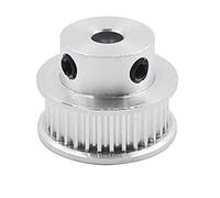 1 Uds. Ancho de ranura 27mm 32-60 dientes HTD 5M BF tipo polea correa dentada diámetro 15/16/17/18/19/20mm for 25mm piezas impresora 3D(19mm,27mm(60 Teeth))