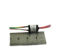 1 Uds anillo colector conductivo en miniatura diámetro exterior 8mm 8 vías 2A anillo colector ancla visible pez anillo colector conductor accesorios de tambor