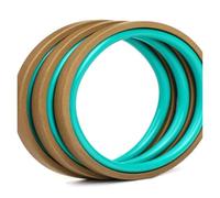 1 Uds. Anillo de desgaste FKM de sello alternativo de cilindro hidráulico for varilla de pistón bidireccional-anillo de PTFE, verde, -35 a +220°C(52x41x4.2mm)