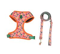 1 Uds. Arnés Ajustable con Correa for el Pecho for Perro, Correa Trasera for Caminar con Cuerda de tracción a Juego de Color, Compatible con Suministros for Cachorros(JY2500041-RD,S)