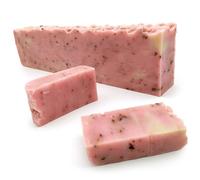 1 Uds. Barra de jabón artesano de Rosa Mosqueta (1.2kg) Venta al por mayor - DIY - Jabones naturales a granel - Hecho en España - Atenúa cicatrices, manchas y estrías - Evita el envejecimiento