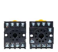 1 Uds Base de zócalo de relé PF083A 8pin PF113A 11pin H3CR MK2P H3CR-A ST3P MK3P DH48S DH48J serie accesorio de relé eléctrico(PF083A 8pin)