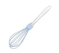 1 Uds batidor Manual for huevos batidor con mango de madera herramientas de cocina crema mezcladora utensilios for hornear(B-Blue)