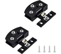 1 Uds. Bisagra de vidrio for gabinete, bisagra puerta sin perforaciones, vitrina vino montaje lateral integrada, accesorios Hardware for muebles ducha, bisagras(Svart)