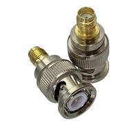 1 Uds BNC macho enchufe a SMA hembra adaptador Coaxial RF conector terminales de cable 50ohm