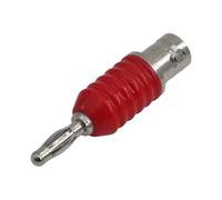 1 Uds BNC Macho Hembra Enchufe a Banana Macho Hembra de 4mm Conector Adaptador de Conector de Prueba de encuadernación(Red A)