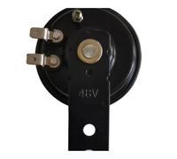 1 Uds bocina eléctrica for motocicleta 12V 24V 48V 60V altavoces redondos impermeables aptos for Scooter ciclomotor Dirt Bike ATV Piezas de reparación(48V)