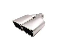1 Uds. Boquilla De Tubo De E&scape Para Salida De Coche Silenciador Trasero Boca Cuadrada Entrada De Silenciador De Tubo De E&scape 60mm Escape Salida Única(Type 1 straight)