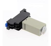 1 Uds botón giratorio de retardo encendido DPDT 1S/5S/10S/30S/60S/3M/5M/10M/30M temporizador relé tiempo AC 220V H3Y-2 con(0-60 Seconds)