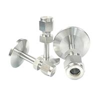 1 Uds brida a tubo LOK KF16 KF25 KF40 KF50 1/8 1/4 3/8 1/2 pulgadas LOK 3mm 6mm 8mm 10mm LOK acero inoxidable 316 rpl Swagelok(KF16,0.25in Tube Fitting)