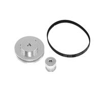 1 Uds c 4:1 2GT Kit de polea de correa GT2 80:20 dientes relación de reducción 1:4 accesorios de impresora 3D ancho de correa 6/10mm Bore5/6/8/10mm(20T B5mm-80T B8mm,2.5mm)