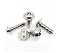 1 Uds. Cabeza de botón redonda hexagonal con tornillo de cuello de arandela M2 M2.5 M3 M4 M5 M6 M8 ISO7380.2 304 A2 acero inoxidable(M5x16mm 10pcs)