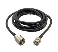1 Uds Cable RG58 UHF PL259 enchufe macho a conector macho BNC adaptador de puente Coaxial RF recto 6 pulgadas ~ 20M(6inch (15CM))