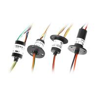 1 Uds caja anillo deslizante OD22MM 2/3/4/8/12 cables, junta rotativa eléctrica rotativa 5A/10A/30A(22MM 2CH 30A)