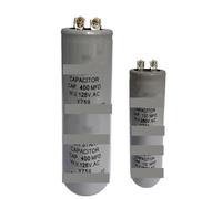 1 Uds CD60 condensador de arranque 125V 75UF 100UF 150UF 200UF 250UF 300UF 400UF 500UF 600UF 800UF 1000UF 1200UF(125V600UF)