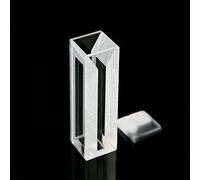 1 Uds. Cette de vidrio de microfluorescencia con cubierta de PTFE: recorrido de luz de 10 mm, volumen de 1,4 ml, 4 ventanas transparentes