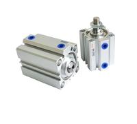 1 Uds cilindro de aire fino compacto SDA16 20 25 32 40 50 63 80 100mm de diámetro 5-100mm de carrera cilindro neumático de aleación de aluminio de doble acción(BORE 40mm)
