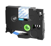 1 Uds cinta 231 TZ, Compatible con etiquetas Brother 6mm/9mm/12mm 631 221 241 251 de etiquetado(Blue on Clear)
