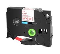 1 Uds cinta 231 TZ, Compatible con etiquetas Brother 6mm/9mm/12mm 631 221 241 251 de etiquetado(Red on White)