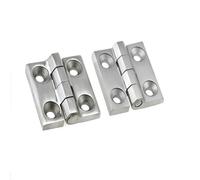 1 Uds CL226-2 equipo industrial de aleación de Zinc contenedor esquina 304 bisagras de puerta de acero inoxidable 50x50mm herrajes for muebles bisagra de gabinete(1PCS-bright-Zinc)