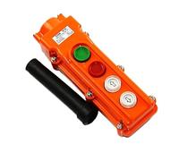 1 Uds COB-61A estación de Control tipo impermeable grúa de elevación interruptor de botón colgante arriba-abajo AC 250V 5A naranja rojo