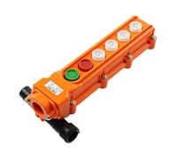 1 Uds. COB-62A estación de Control colgante de grúa a prueba de lluvia interruptor de botón for polipasto 6 vías naranja rojo