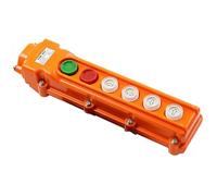 1 Uds. COB-62A estación de Control colgante de grúa a prueba de lluvia interruptor de botón for polipasto 6 vías naranja rojo